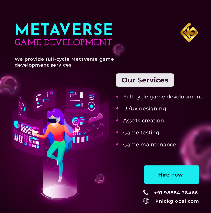 Dive into the immersive gaming world with Knick Global's expert Metaverse Game Development solutions. Stay ahead in the digital landscape.
#metavers #ios #android21 #Androidgames #Androidcommunity #GamesWorkshop #Gamescom #androiddevelopment