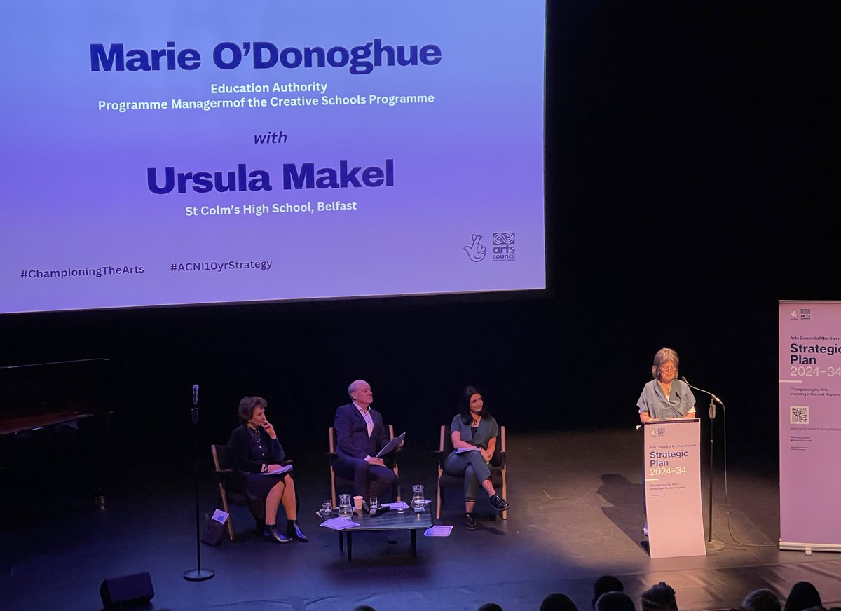 Marie O’Donoghue, @Ed_Authority & Programme Manager of the #CreativeSchoolsProgramme highlights the importance of arts in the classroom. 
 
#ChampioningTheArts #ACNI10YrStrategy