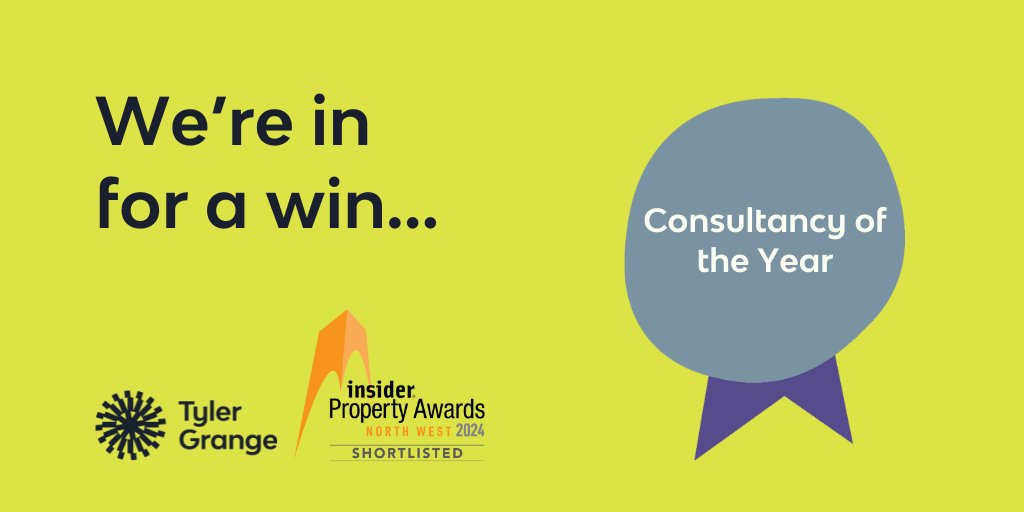 Tyler Grange has been shortlisted for Consultancy of the Year at the @insidernwest Property Awards on 16th May! 💚 Stay tuned – we'll let you know the results either way. We’re just proud to be a part of it 👏 #insidernwprop #insidernwest #envrionmentalconsultancy #BCorp