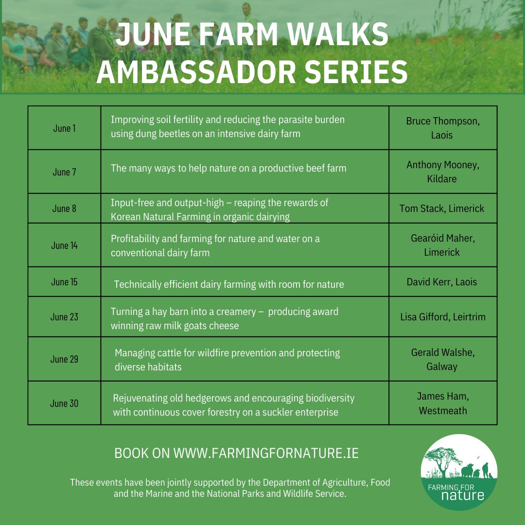 We have 8 Farming for Nature walks on ambassador farms this June. Bookings are flying in! Places are limited to facilitate farmer to farmer knowledge transfer. Book today - bit.ly/FFNFarmwalks