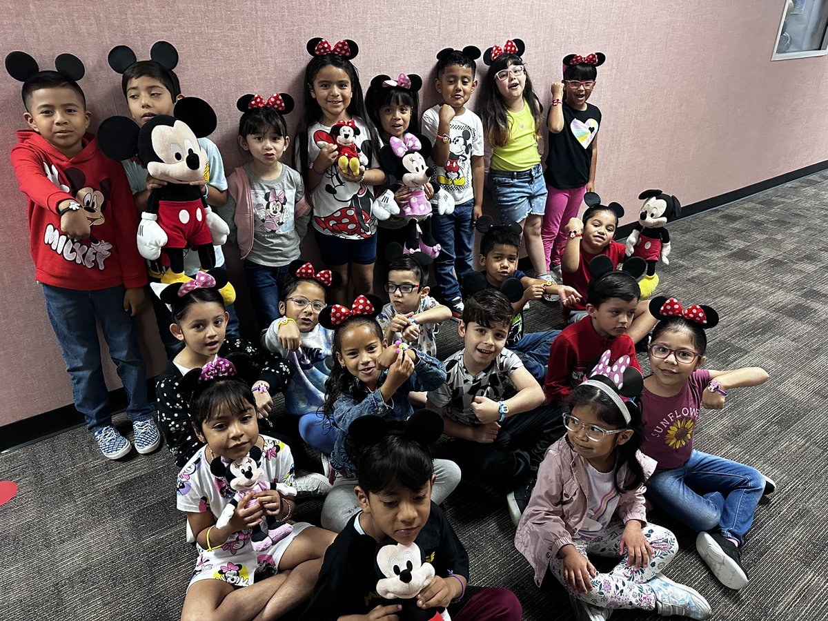 M is for Mickey. I love doing fun stuff for my babies. They have grown so much academically #bilingualk #bisdpride.
