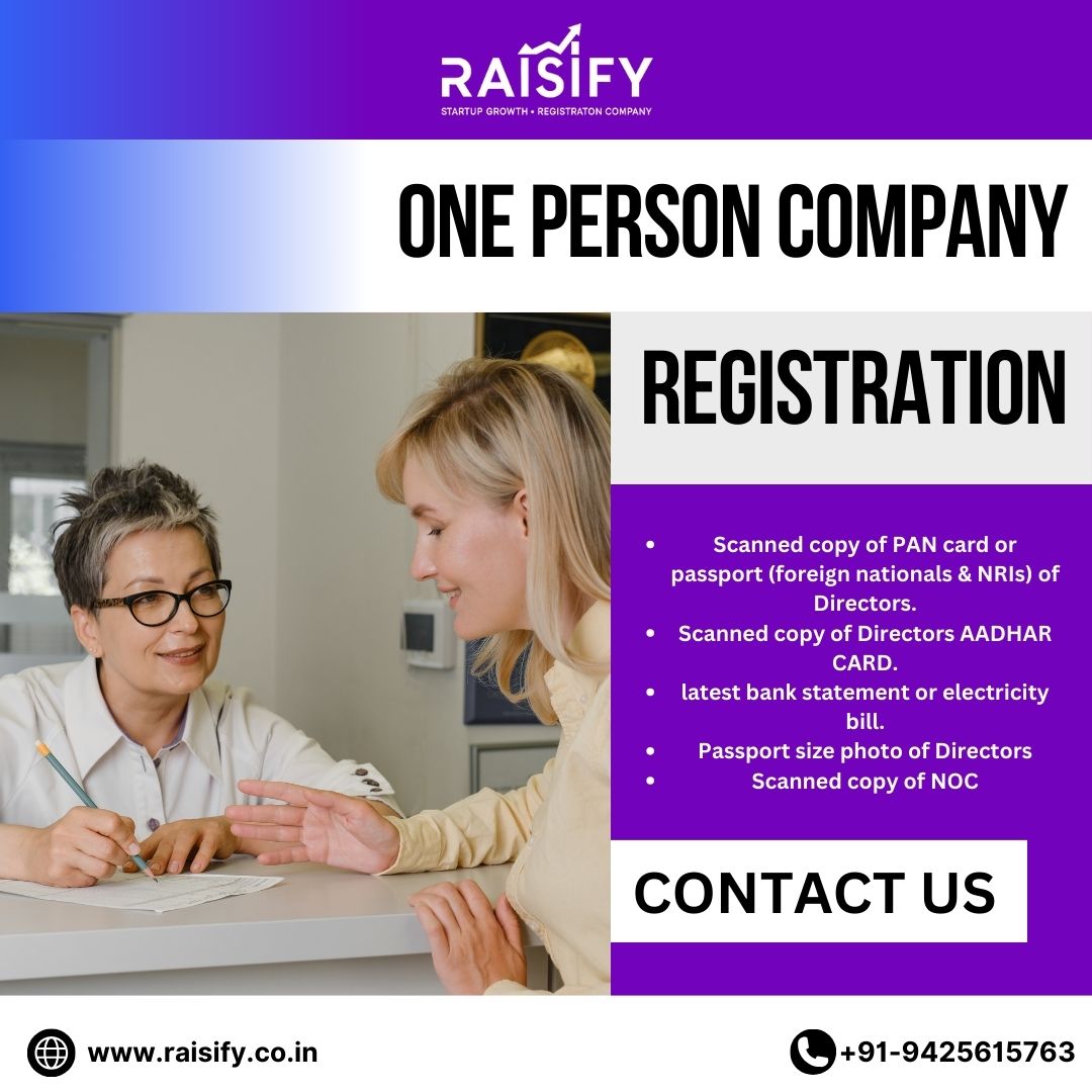 Ready to take charge of your own destiny?  Our one person company registration services pave the way for your entrepreneurial journey! 

raisify.co.in

#OPC #CompanyRegistration #Entrepreneurship #OPCregistration #onepersoncompany #onepersoncompanyregistration #raisify