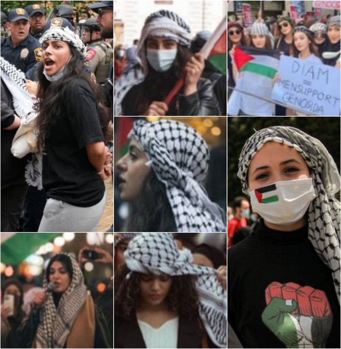 آخرالزمان جایی که زنان غربی در حمایت از ...
زنان غزه ؛ چفیه بر سر میبندن و کتک میخورن
