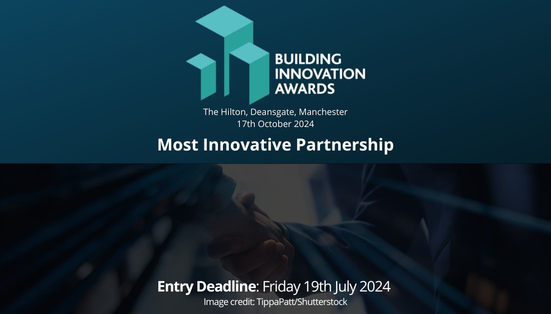 We are looking for collaborations between organisations that have demonstrated exceptional innovation, creativity, and effectiveness in achieving shared goals.

Submit your entries now: buildinginnovationawards.co.uk/most-innovativ…

#BuildingInnovationAwards #BIA2024 #construction #ukconstruction