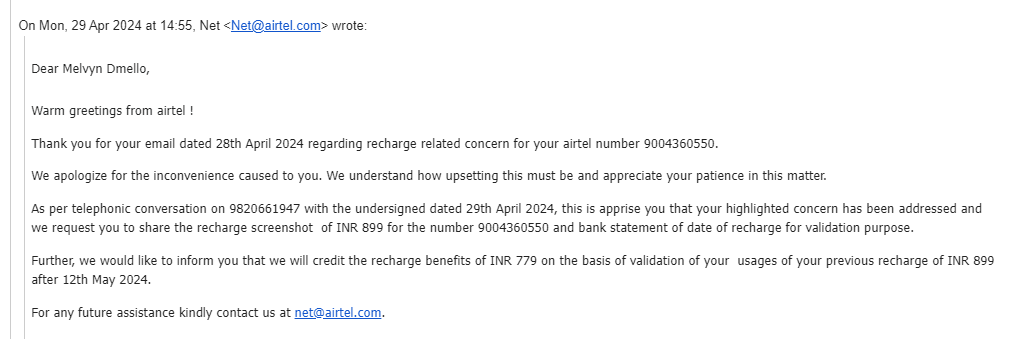 melvyn_80's tweet photo. Team,
Despite furnishing all pertinent details to your team and receiving assurance that my issue would be addressed, I was astounded to find that the supposed resolution consisted of a cheque for Rs. 38 being dispatched to my mailing address.
Really disappointing! https://t.co/N1lMvefRO4