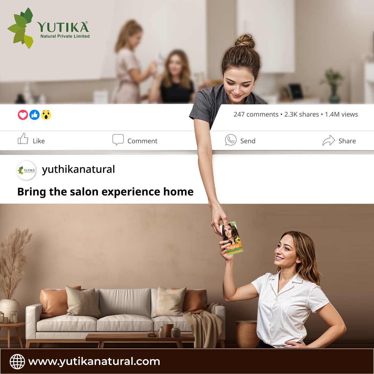 Bring the salon experience home & transform your hair from the comfort of your couch.

Click on the below link to buy now:
amazon.in/Nisha-Benefits…

#YutikaNatural #CremeHairColor #NishaHairColor #HairColor #HairShades #shinyhair #NoAmmonia #Ammoniafree #shinyhair #SalonQuality
