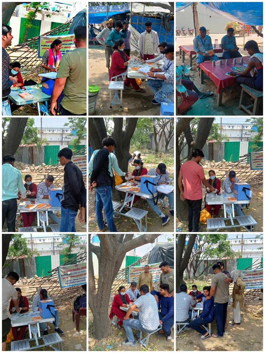 USACS through T.I NGO Village Development Society conducted a awareness session and CBS camp at Raipur Industrial area on HIV/AIDS, STI/RTI & T.B, IEC Materials was distributed to migrants & encouraged them for practice proper hygiene and aware them about CSM & it's benefits
