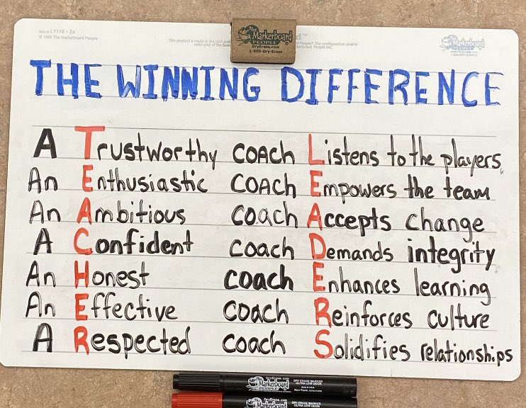 What does it take to be a coach? Great coaches TEACH and LEAD.