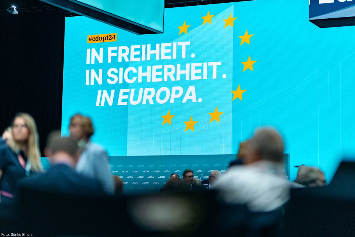 CDU und CSU sind die Europaparteien Deutschlands. Beim CDU-Parteitag zeigen wir, dass #eineUnion #unserEuropa in die Zukunft führen kann und wird. #cdupt24