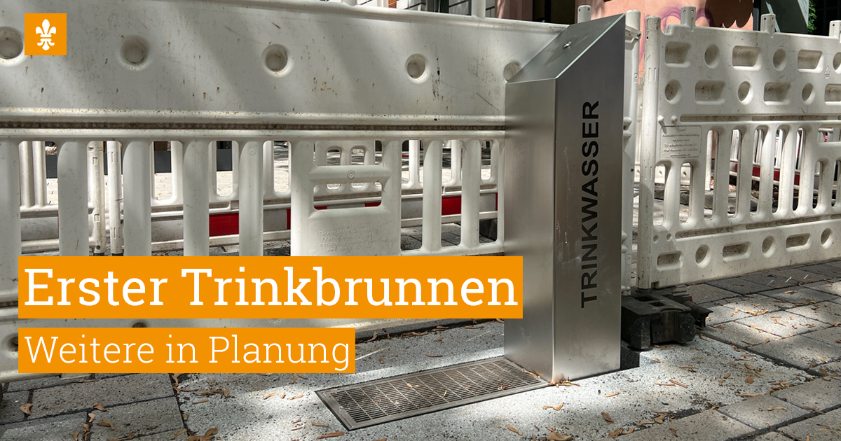 👍 Der erste öffentliche Trinkbrunnen wurde an der Ecke Moritzstraße beim Alten Gericht installiert. Er soll im Sommer mit der Fertigstellung der Fußgängerzone in Betrieb gehen. wiesbaden.de/pm_2024_80
 
📍  Weitere Standorte sind geplant.