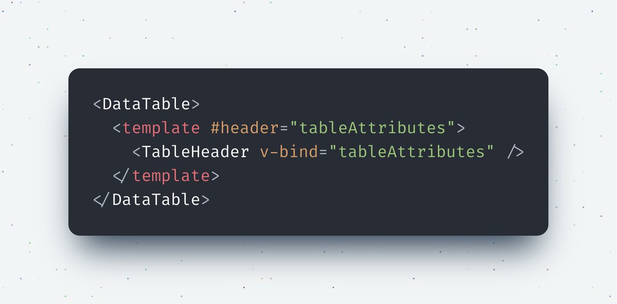 Scoped slots in @vuejs are lots of fun, but you have to use a lot of `template` tags to use them.

Luckily, a shorthand lets us get rid of it, but only if we're using a single scoped slot.

Instead of writing this: