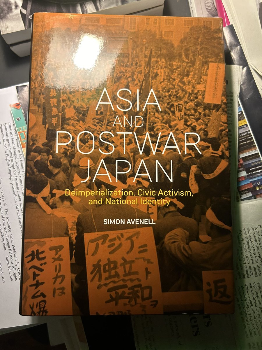 Really looking forward to this @modernjapanhist conversation on May 9 with my ANU colleague, Simon Avenell, on his compelling and deeply researched book, “Asia and Postwar Japan: deimperialization, civic activism, and national identity.” Link below: mjha.org/event-5511590