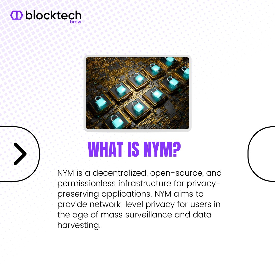 blocktechbrew's tweet image. By empowering developers, users, and organizations with the tools to protect their metadata and maintain their anonymity, NYM is paving the way for a more secure, transparent, and equitable digital world.🌐 

#NYM #crypto #BlockTechBrew #BlockChain #Metaverse #AI #web3