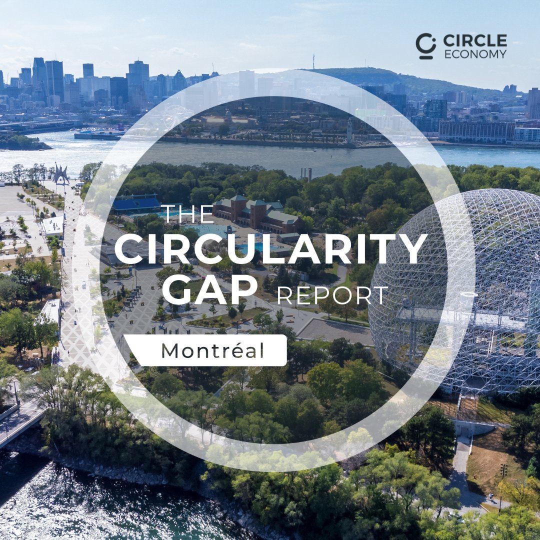 📣 The Circularity Gap Report Montréal by Circle Economy is out today! Montréal has the potential to reduce its carbon footprint by 46% and its material footprint by 38% in addition to doubling its circularity. Find out more: circularity-gap.world/montreal