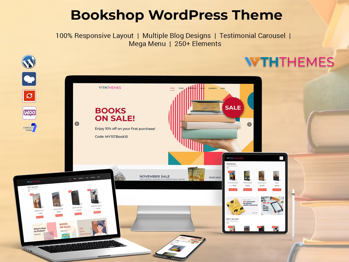 Best Bookshop WordPress Theme - The perfect premium WordPress theme for your online book store. 
.
Buy Now: wordpressthemeshub.com/product/booksh…
.
.
#BookShopWordPressTheme #BookShopTemplates #WordPressBookShopThemes #WordPresssThemes #WorPressTemplate #webdesign #webdesigntrends