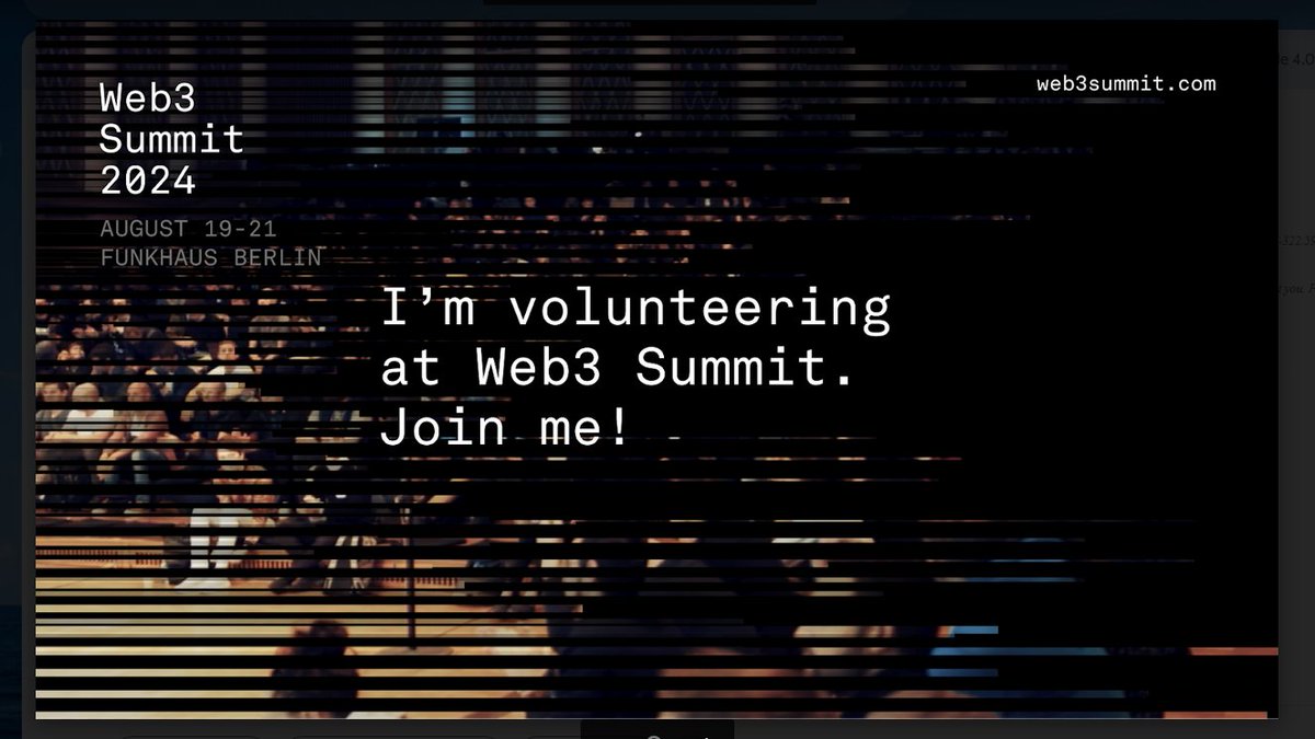 So excited!!! @Web3summit