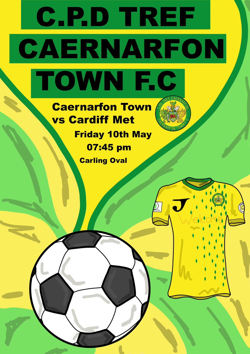 Huge match for us this friday evening, and we're all looking forward to it. As always, we will be depending on our fantastic supporters to back the boys 👍💛💚