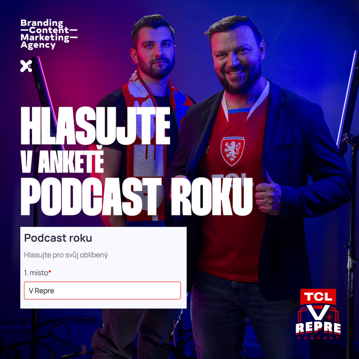 Podpořte svým hlasem náš podcast 'V REPRE' 🇨🇿 v anketě Podcast roku. 📊🎙️#ceskarepre Hlasovat můžete ➡️ bit.ly/Podcast_VRepre