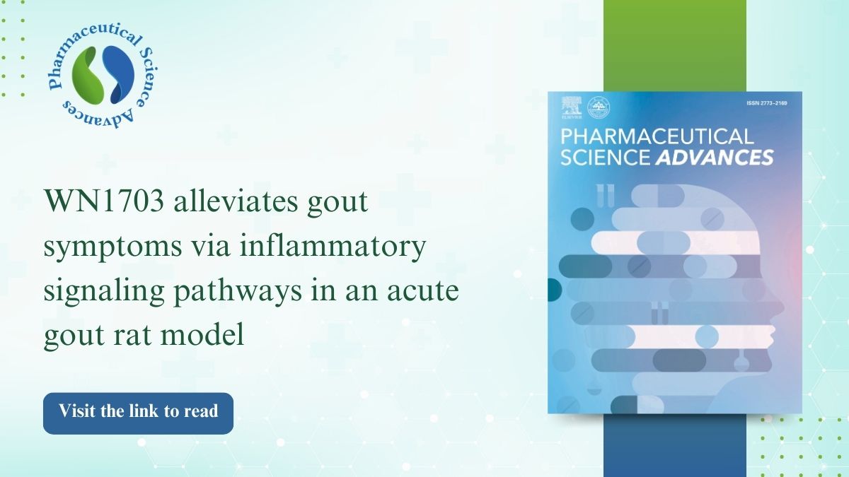 Journal_PHSA's tweet photo. In a recent study, WN1703, an inhibitor of xanthine oxidoreductase (XOR), has been discovered to alleviate gout symptoms by targeting inflammatory signaling pathways in an acute gout rat model.
Read more: https://t.co/GhrI6hzK1h
#Gouttreatment #InflammatoryPathways #PHSA https://t.co/zkRQWVchQE