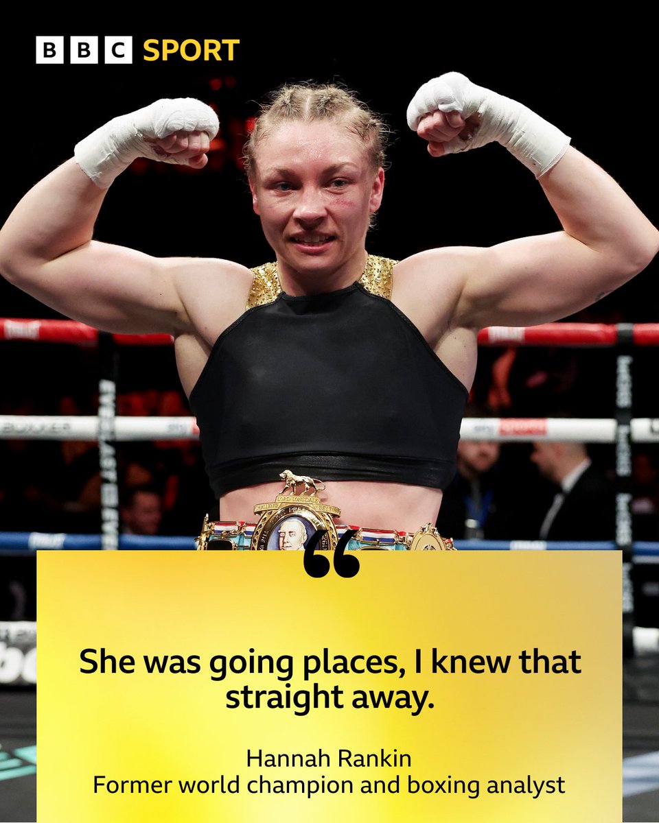 Former world champion @Team_Rankin always knew @LLPrice94 was going places 👊 Read the Hannah Rankin column on Price's #WorldTitle fight on the @BBCSport website & app 📲 #BBCBoxing
