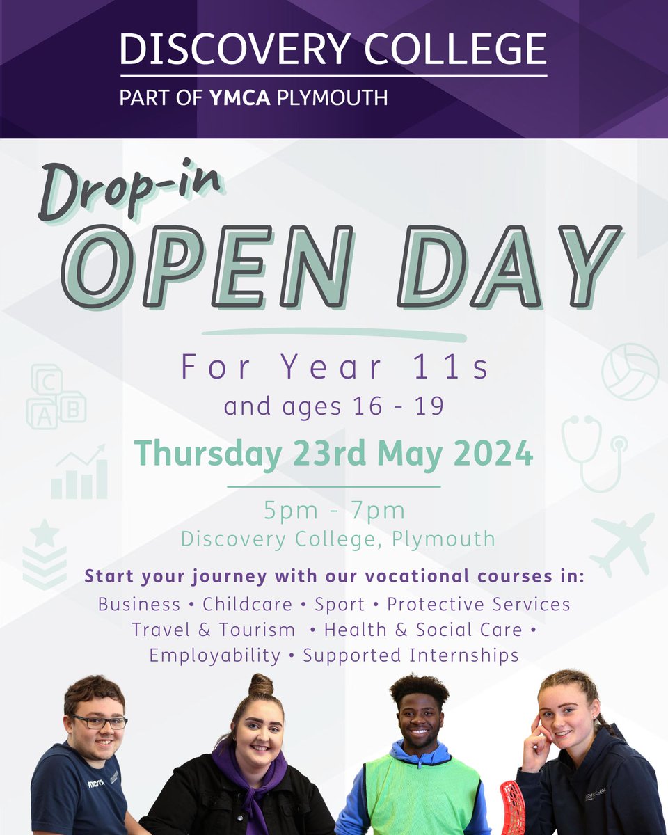 Still not made your mind up for September? It's still not too late to make your post-16 choices. Register for our Drop-in Open Day for Year 11s and 16-19s at Discovery College! 🏫👩‍🎓 👇Register now discoverycollege.co.uk/open/