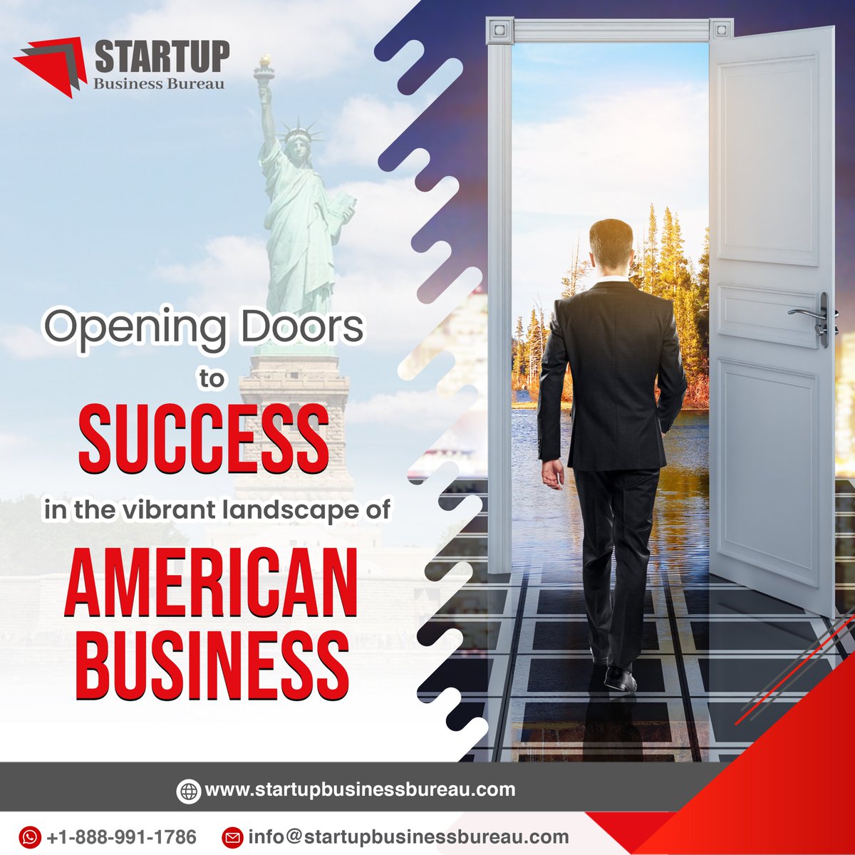 🚪Opening Doors to Success in American Business.🗽

Call us for any queries📲: +1-888-991-1786 or
Visit here 🔗: startupbusinessbureau.com

#startupbusinessbureau #business #investment #enterprenureship #usa #E2visa #pakistanfashion