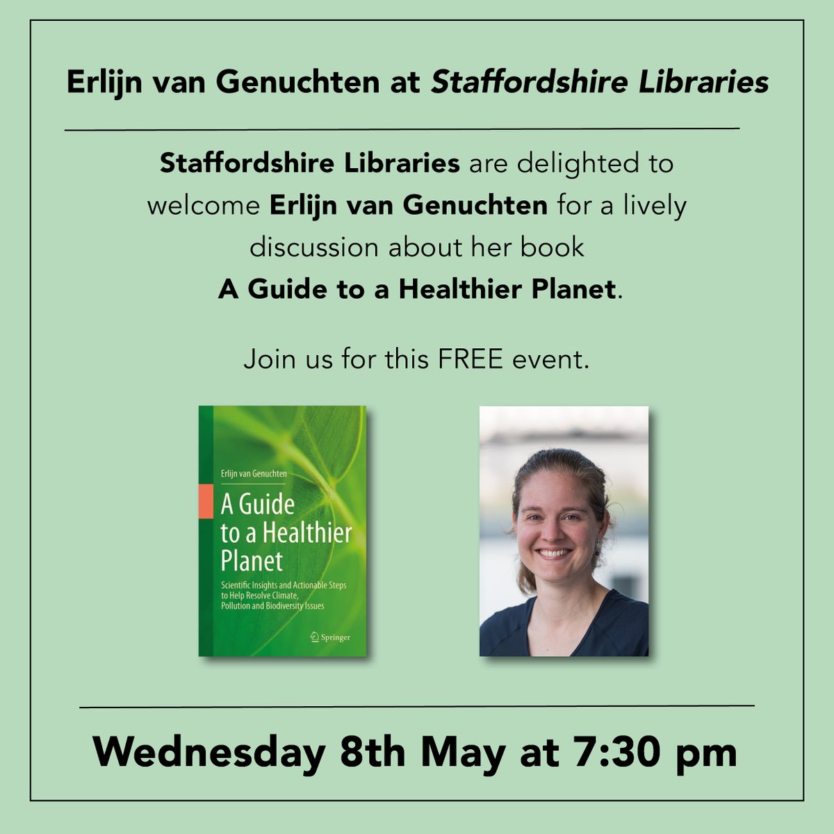 I'm excited to have been invited to the Shaffordshire Libraries' Book Chat event! The event is part of the Green Libraries Month, so we will be talking about my book 'A Guide to a Healthier Planet'. The event is fully booked, so in case there is a recording, I'll let you…