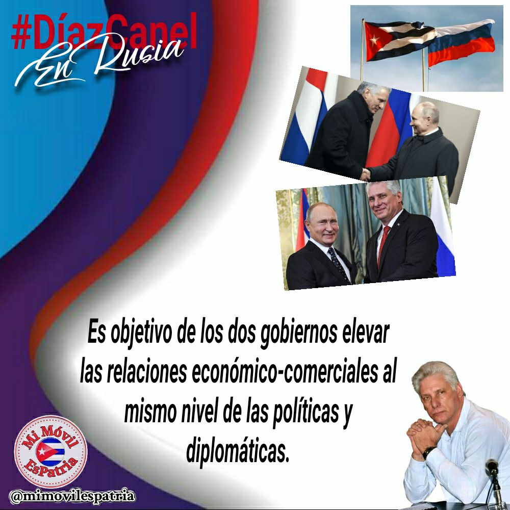 Yamira0612's tweet photo. Cuba y Rusia,lazos que nos unen.
#DiazCanelEnRusia https://t.co/YCMOS23z9Y
