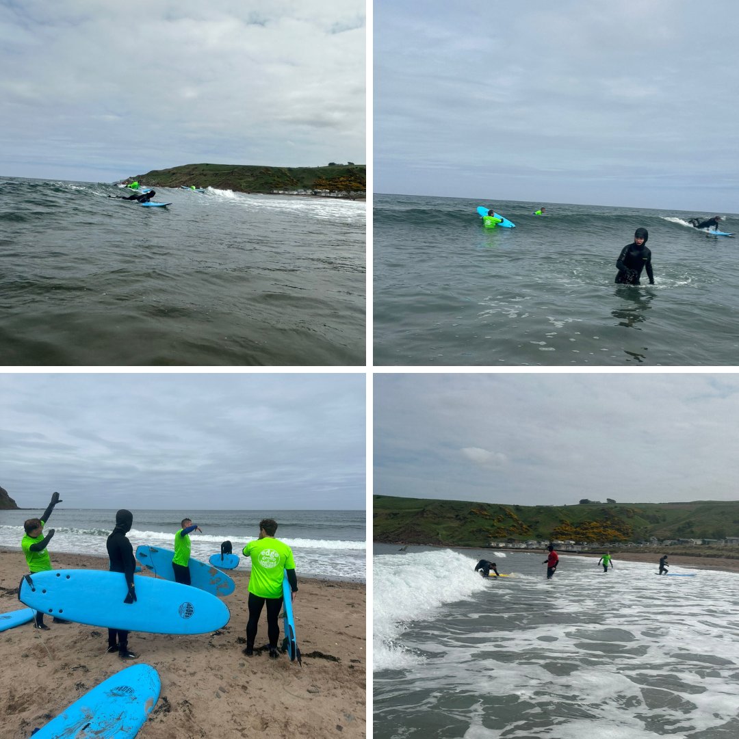 Fancy giving surfing a go? Surfing is one of the 5 activities in the Spring Adventure Bundle, starting on the 31st of May. More Info: bit.ly/3AcMFMa Eligibility & Referral info: bit.ly/47zCss8 #SupportedAdventures #DoingRespiteDifferently #GetOutdoors #Surfing