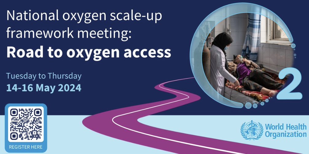 Don't miss 100 governments & #globalhealth agencies talk #OxygenAccess at 1st ever @WHO National #Oxygen Scale-up Meeting, 14-16 May 2024 Register to watch👉us02web.zoom.us/webinar/regist… #GlobalOxygenAlliance #InvestinOxygen #SaveLivesNow #PandemicAgreement #SDGs #HealthforAll