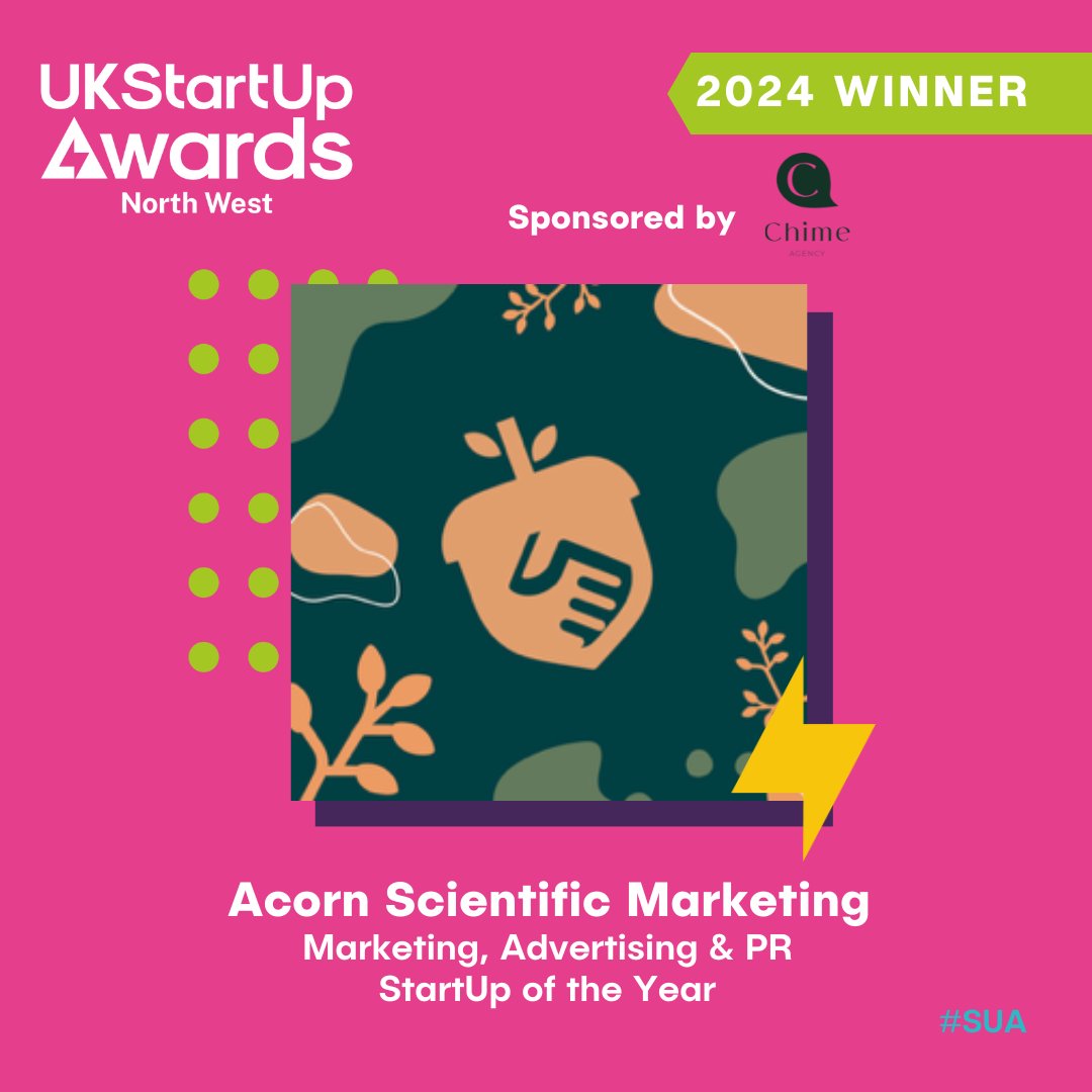 Acorn is delighted to share the tremendous milestone, being named Marketing, Advertising &amp; PR StartUp of the Year 🥳

We are proud of what we do, and will continue to deliver the science behind successful marketing 💪

<a href="/StartUpNational/">StartUp Awards</a> #SUA