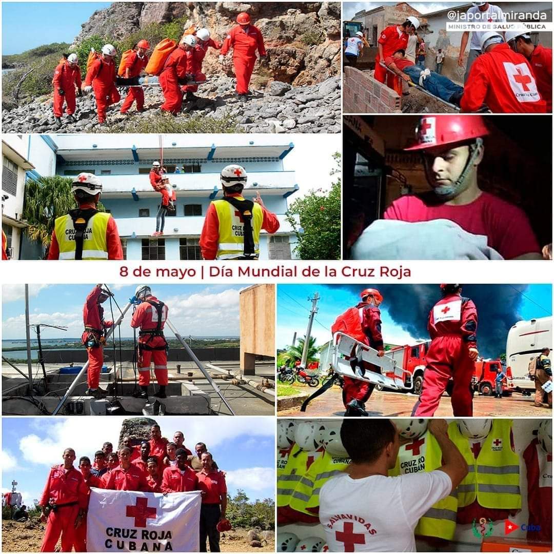 #Cuba 🇨🇺 Día Mundial de la Cruz Roja felicidades a los valerosos integrantes de la Cruz Roja cubana. #CubaPorLaVida