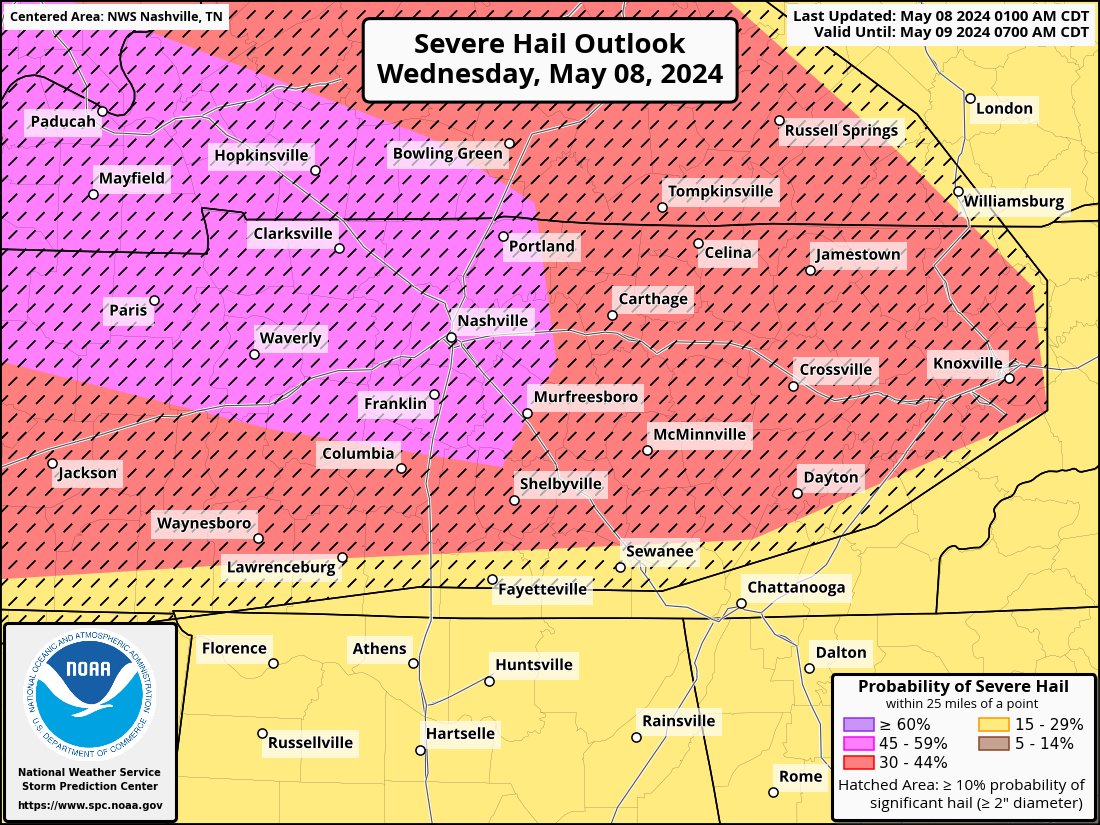 WilsonSevereWX's tweet image. Here is the scoop from NWS/SPC.  We are included in the moderate risk today/tonight which is level 4 out of 5. Multiple rounds of severe storms are possible today and tonight with all modes of severe weather possible. 1/2