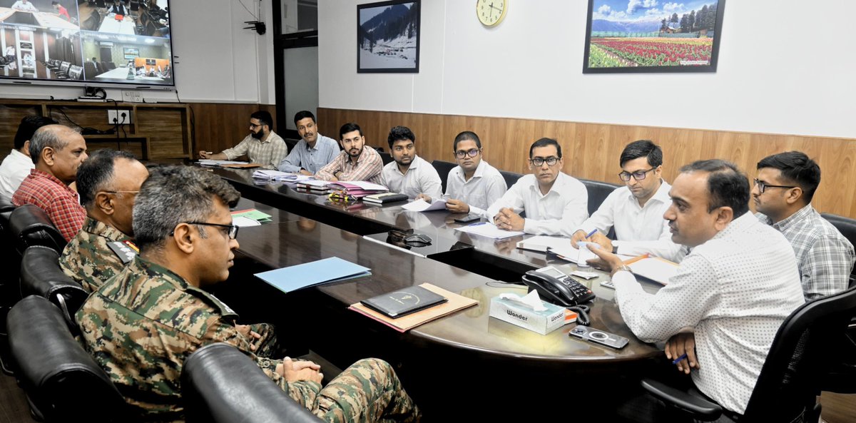 Divisional Commissioner Jammu @rameshkumarias today chaired a meeting on Civil Military Liaison.
