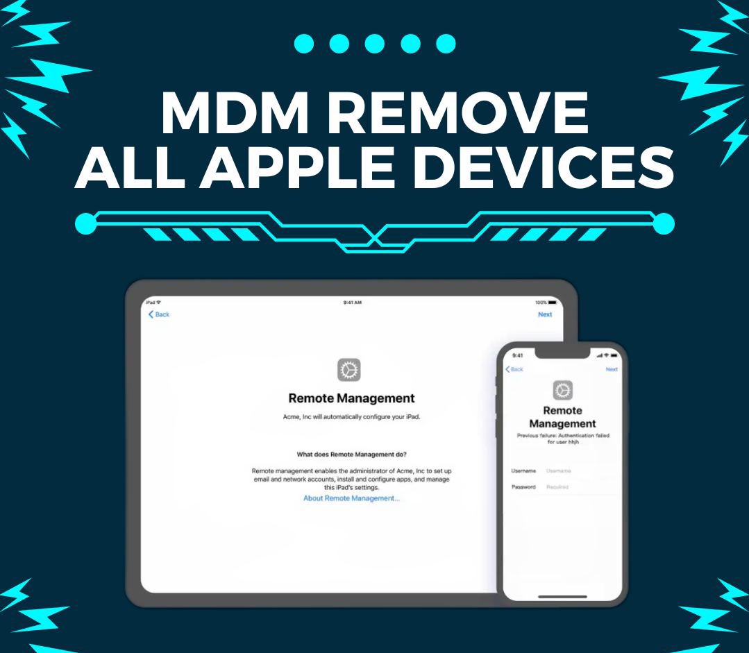 💎MDM PERMANENT REMOVE💎 ⛔️SUPPORTED DEVICES: 🔵 IPHONE 🔘 🔵 IPAD 🔘 🔵 MACBOOK 🔘 🔵 IWATCH 🔘 VERY FAST SERVICE: 1-12 HOURS