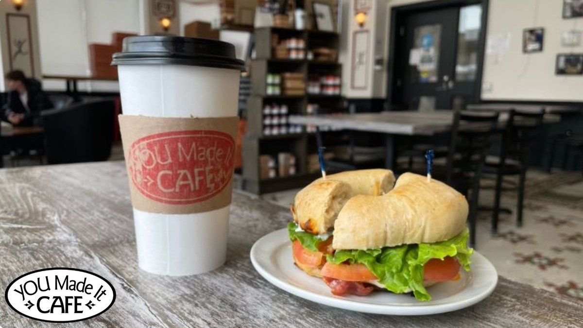 It's a beautiful morning here in #LdnOnt ☀️ Power up for the day with a coffee and bagel breakfast sandwich ☕️🥯💪 

Our full menu: bit.ly/3OXU0rS

#YouthTraining #SkillsTraining #SocialEnterprise