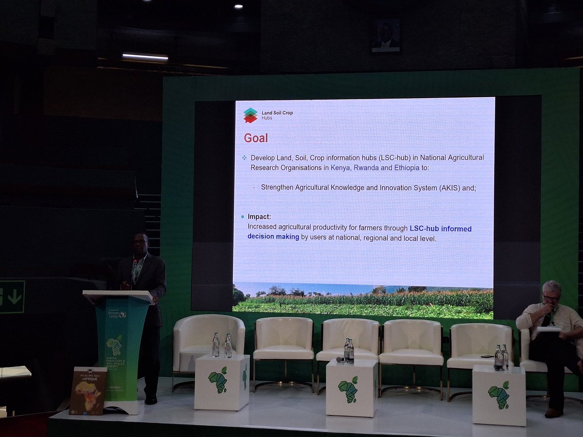 <a href="/EU_Commission/">European Commission</a> <a href="/Soils4A/">Soils4Africa</a> <a href="/ProjectLSC/">Land Soil Crop Hubs</a> <a href="/kalromkulima/">KALRO</a> The data hub, populated with consolidated data from various existing sources and portals, will facilitate access to information for agricultural decision-makers, extension staff and farmers at national, regional and local level