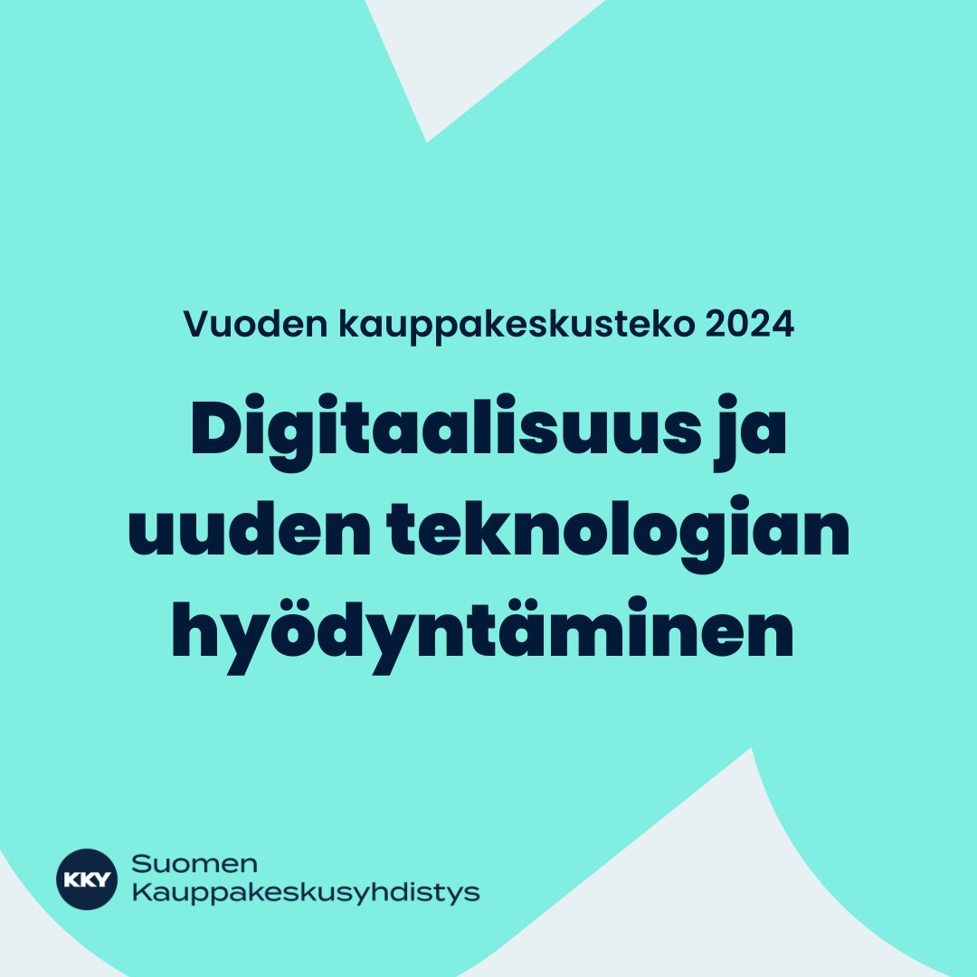 On tullut aika julkistaa Vuoden kauppakeskusteko 2024 -kilpailun osallistujat!🌟 📱Käy tutustumassa Digitaalisuus ja uuden teknologian hyödyntäminen -sarjan kilpailijoihin KKYn nettivisuilla➡️lnkd.in/dmHGptyG