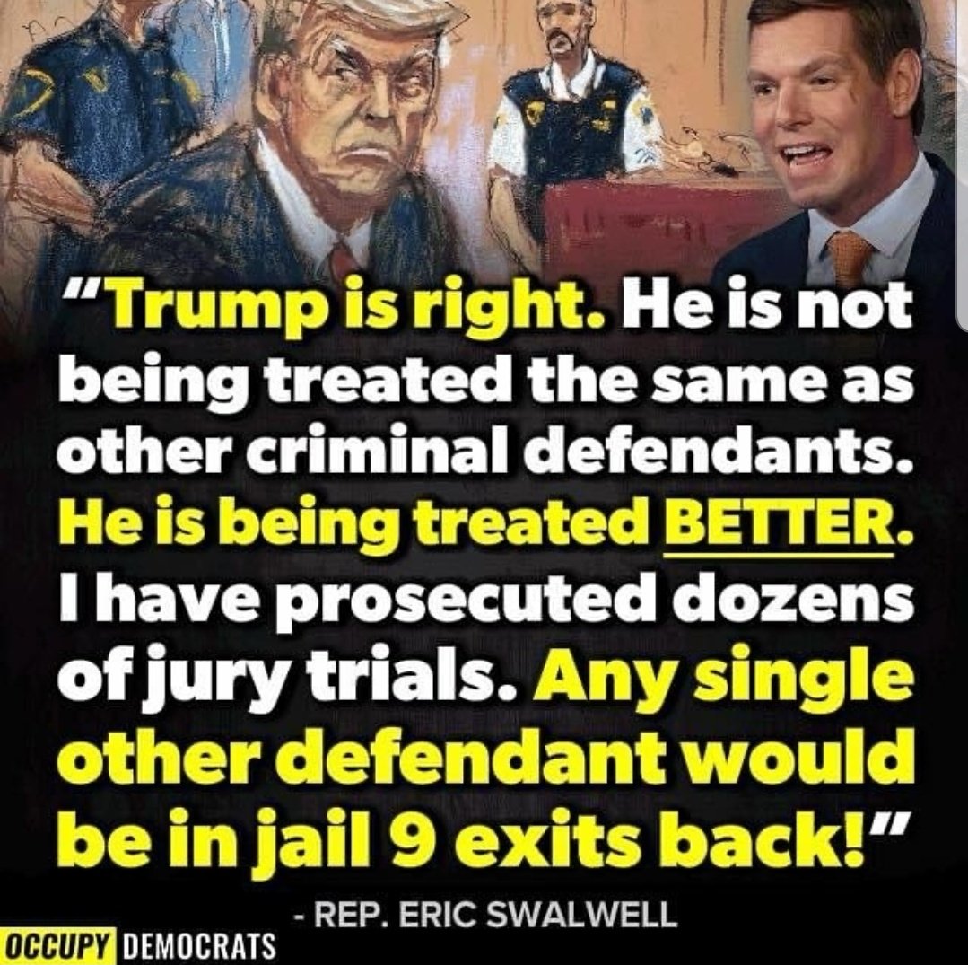 Do you agree that Donald Trump is being treated far better than ANY criminal defendant in US history? Yes or No?