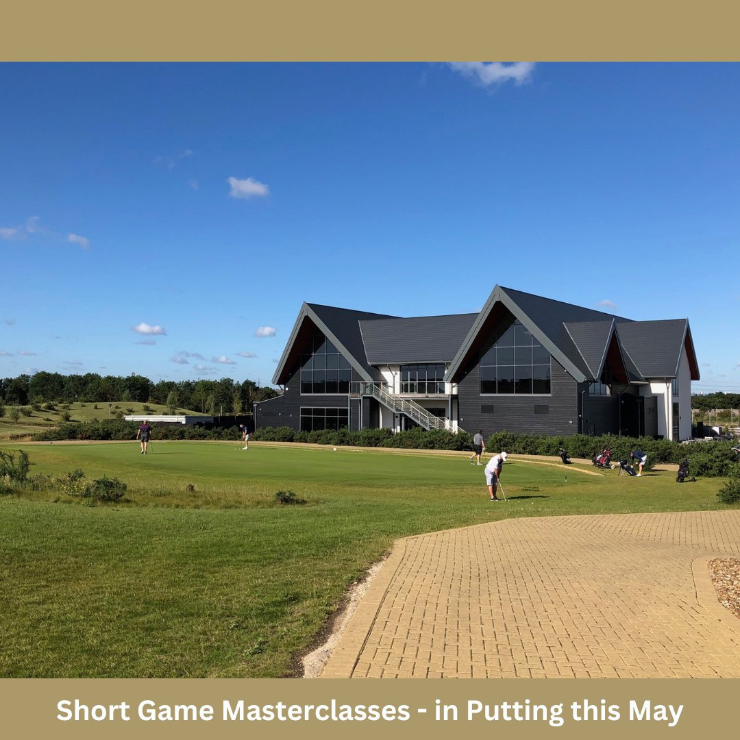 Short Game Masterclasses – Putting. We cover how to improve your stroke distance control, fun and effective drills, and an introduction to Aimpoint green reading. Dates - Friday 10th May at 945am, Saturday 18th May at 2pm, Thursday 23rd May at 10.15am, Saturday 25th May at 2pm.