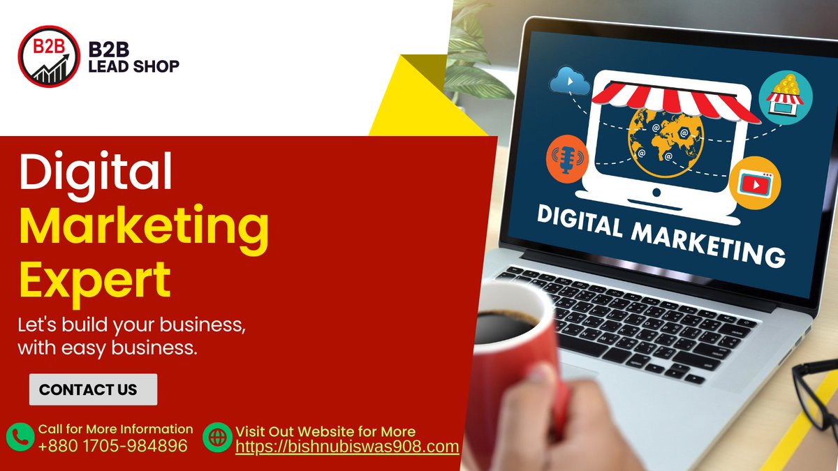 Basudeb95211693's tweet photo. Unlocking B2B growth potential through strategic digital marketing! As a seasoned expert in lead generation, I craft targeted campaigns that resonate with businesses, driving quality leads and ROI. Let's connect and elevate your B2B strategy to new heights! #B2B #LeadGeneration🚀 https://t.co/ZK2PbACKyP