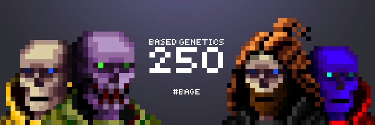 We are BasedGenetics.

We did reach 250+ followers within 7 days. 

Only 2 people who did a giveaway for 2 WL spots.

What community should we get in and deserves a full whitelist, let us know 📝

#BAGE #Base #PixelArt