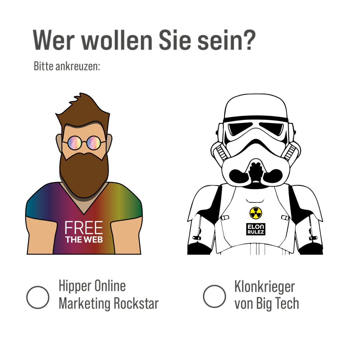 Sind wir OM-ROCKSTARS oder doch nur OM-KLONKRIEGER? Ist es wirklich noch cool, dass wir bei OMR die BIG TECH Konzerne abfeiern, obwohl wir doch alle genau wissen, wie digitale Monopolisten Demokratie und Wirtschaft schaden? Hier der Link zum vollen Text new-business.de/_rubric/detail…
