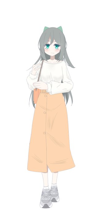 「long skirt white background」 illustration images(Latest)