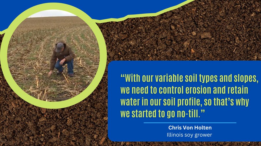 Striving to conserve land and water is the best way Chris Von Holten (IL) can build soil health and make the ground more productive. Learn more: ow.ly/lpVE50Rw76b #Conservation #Sustainability #ModernAg
