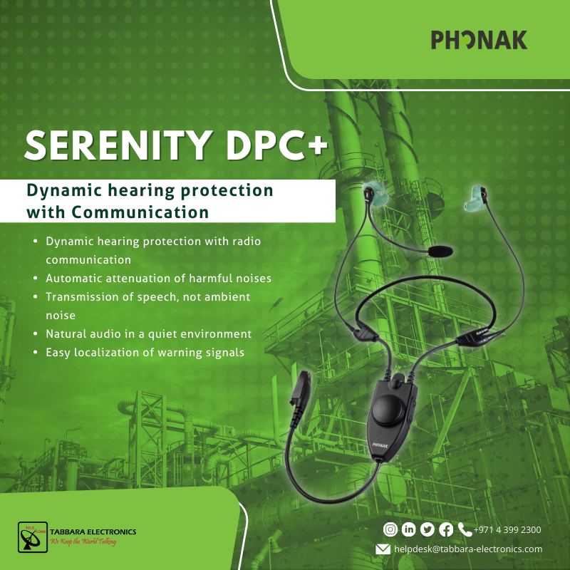 Experience the ultimate in clear and comfortable communication with the SERENITY DPC+ from Phonak Communications. 

#TabbaraElectronics #Phonak #SERENITYDPC+ #PhonakCommunications #clearcommunication 
#ملتزمون_ياوطن
#نتصدر_المشهد