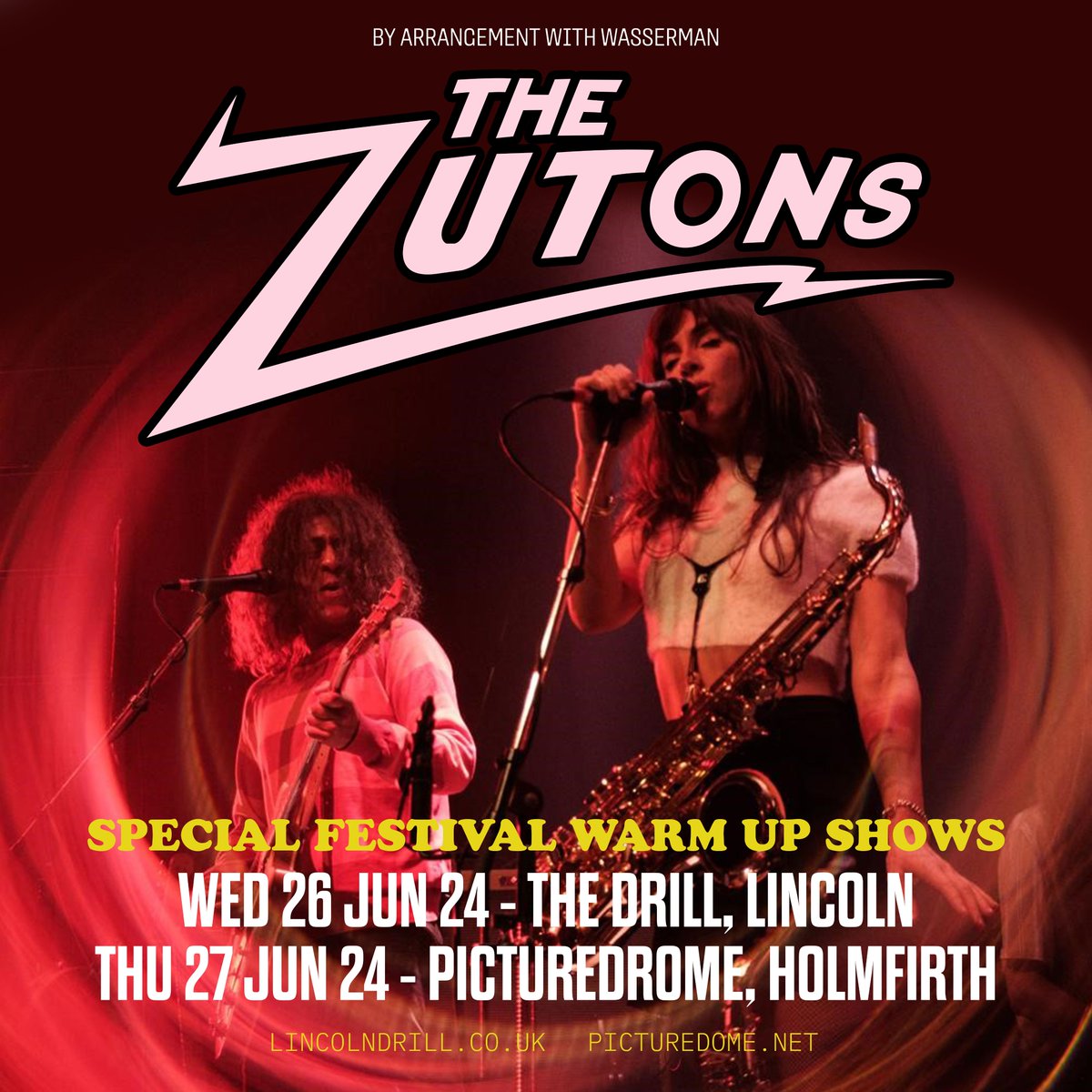 We can't wait for our special festival warm-up shows in @LincolnDrill and @thepicturedrome, where we’ll be playing songs from our Top 10 album The Big Decider as well as all the live favourites! Last remaining tickets here: thezutons.os.fan