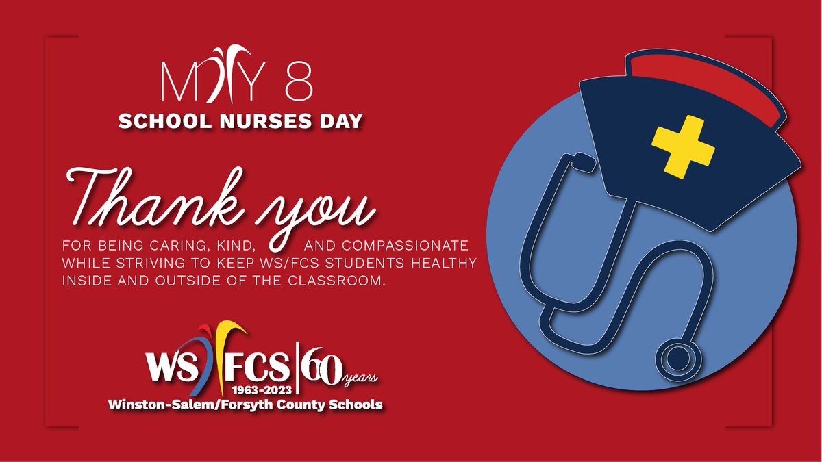 On #SchoolNursesDay, we honor the caring and dedicated school nurses who play a vital role in our students' health and well-being. Thank you to the school nurses of WS/FCS for your kindness, compassion, and commitment to keeping our students healthy every day. #wsfcs