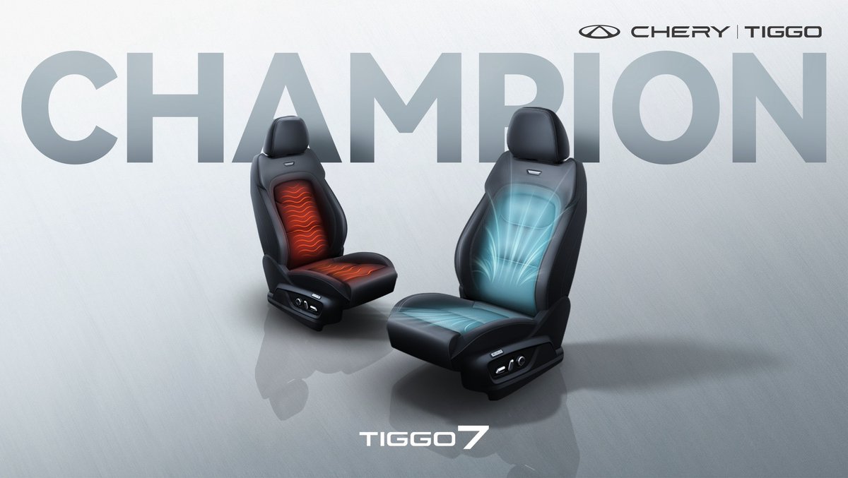Experience the perfect blend of sophistication and comfort. With heated and ventilated seats, you're always geared up for the champion life.
#Chery #BeijingAutoShow #Tiggo7 #ChampionQuality #NewEnergyNewEcoNewEra #DriveWithChampion #RoadConqueror #ChampionLife #MornineWorkDiary…