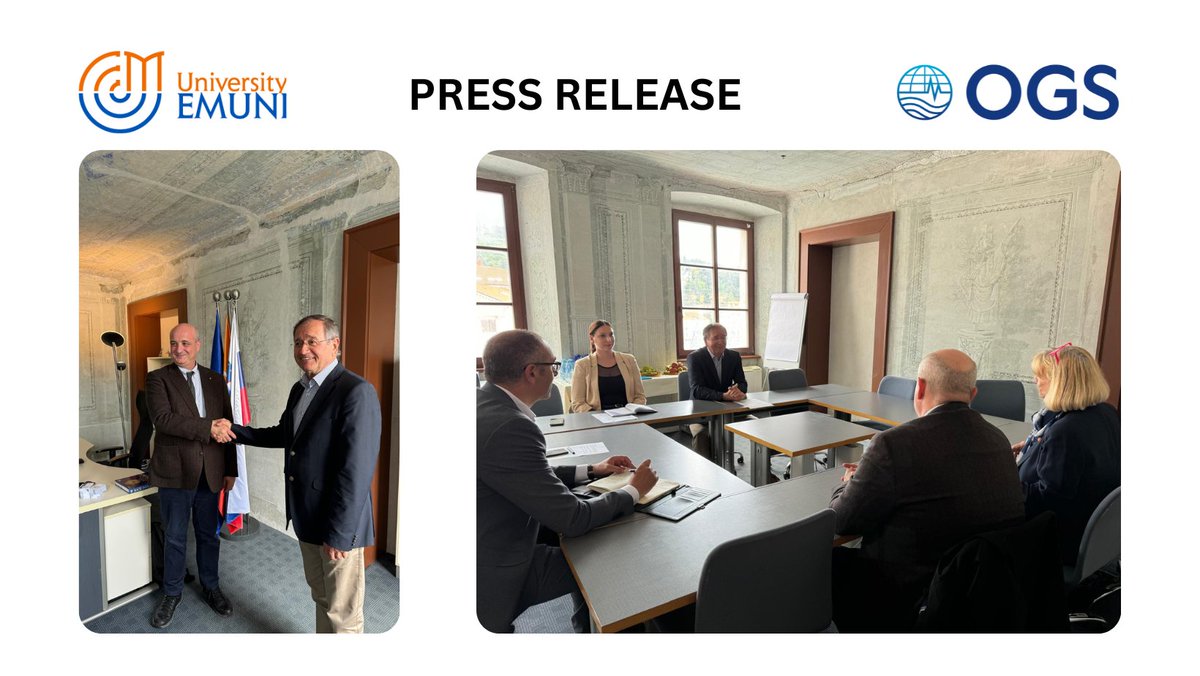 📢EMUNI #university and @OGS_IT have signed a Memorandum of Understanding, declaring EMUNI as Associate Partner from the Academic Year 2023/2024 in the Advanced #masters in #sustainable #blueeconomy, jointly organised by OGS and @UniTrieste! 🌊Read more👉bit.ly/3ydk8sj